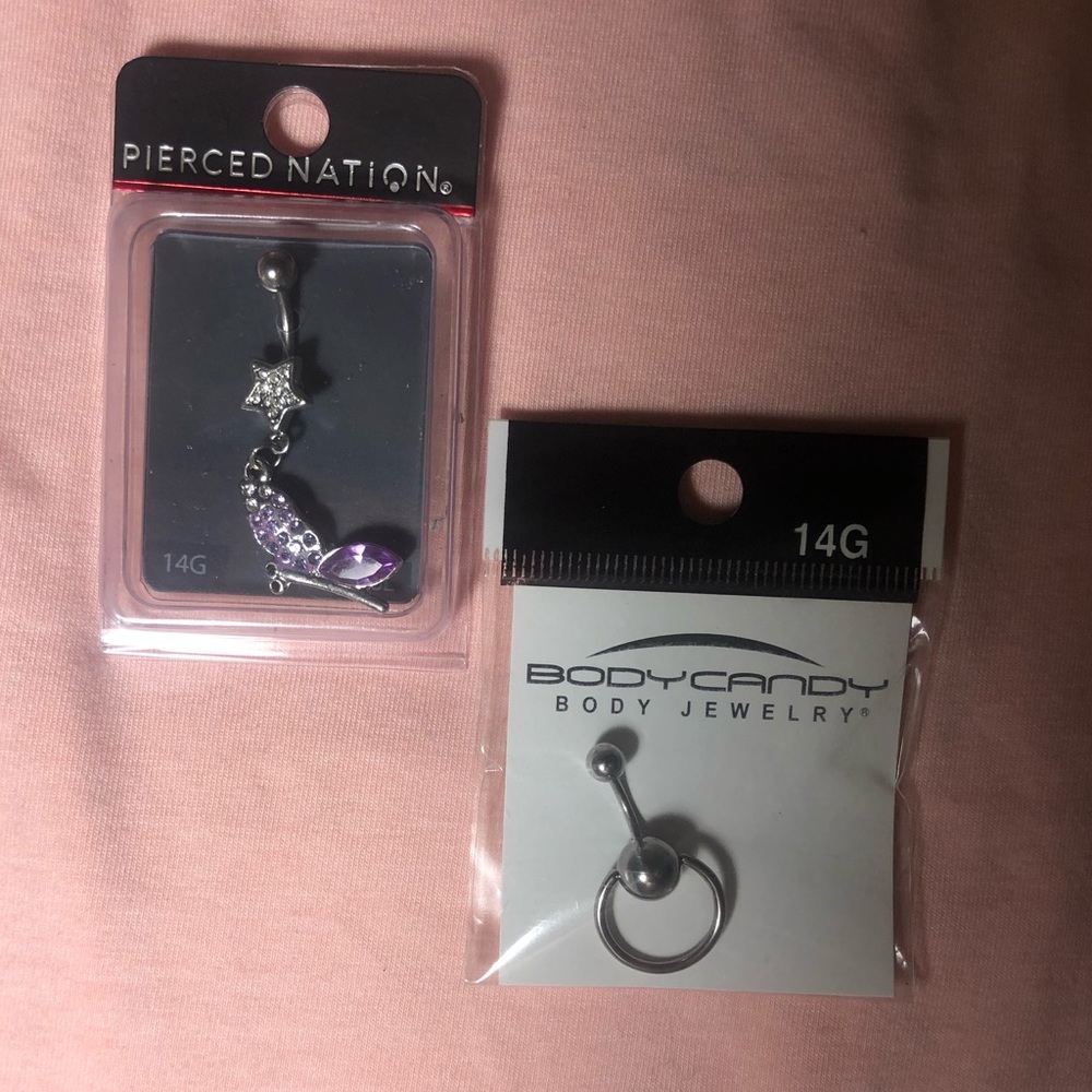 🦋 2 Belly Rings 🌝 - Picture 5 of 5